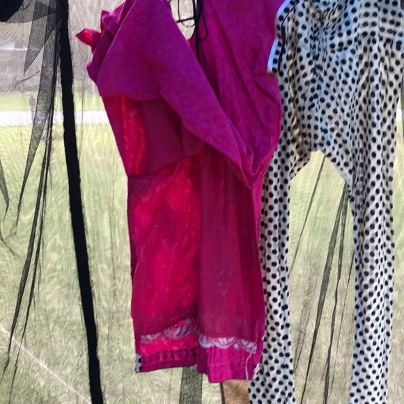 Vintage 80-90’s caftan pants scarf sarees set Sz M - Picture 7 of 8